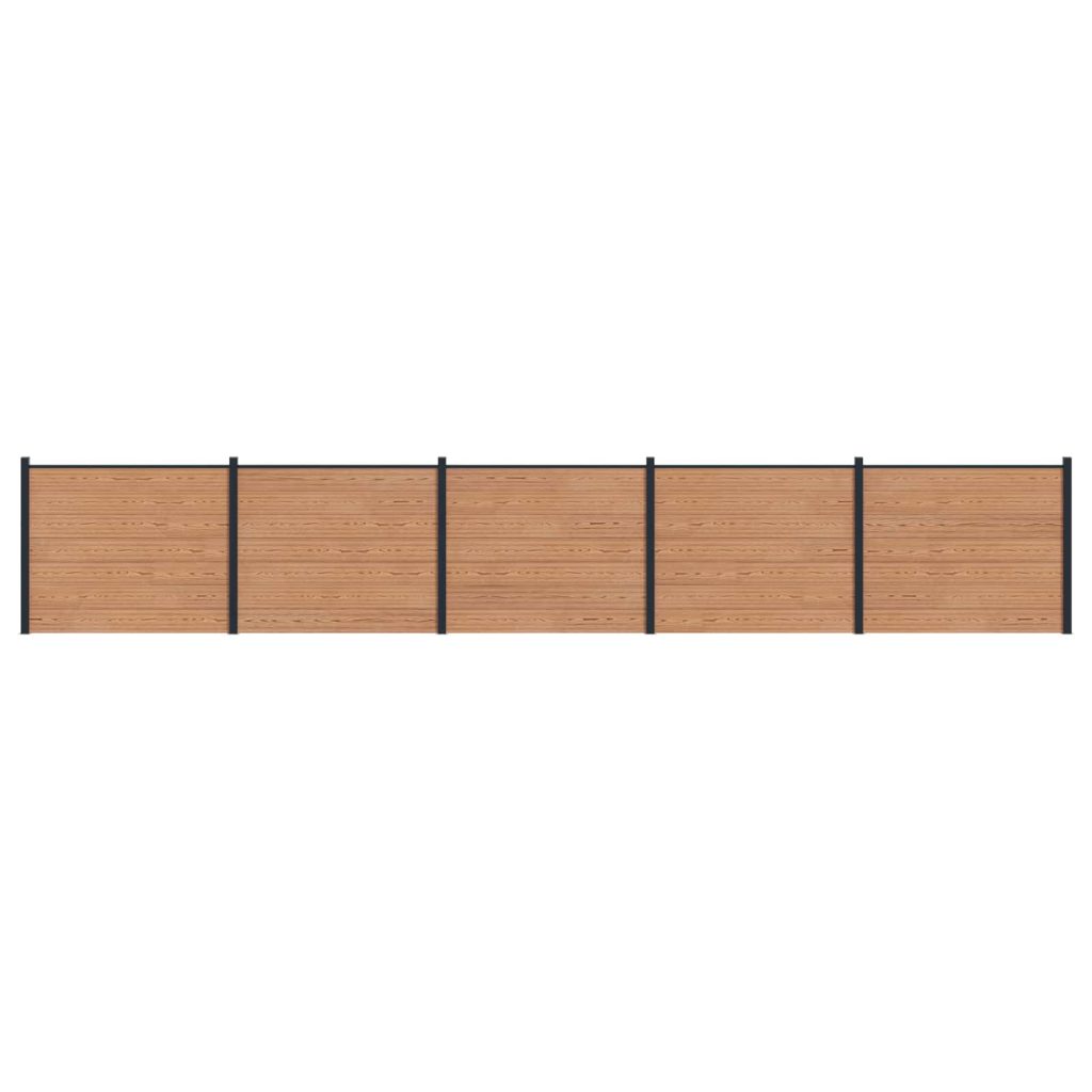 Aitapaneeli 5 pcs WPC ja alumiini Ruskea