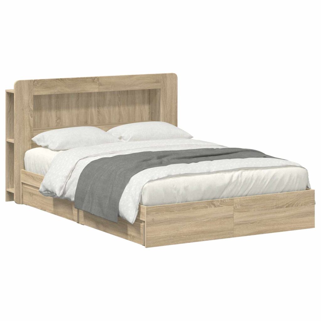 Sänkykehys varastolla Sonoma-tammi 5FT King Size Tekninen puu
