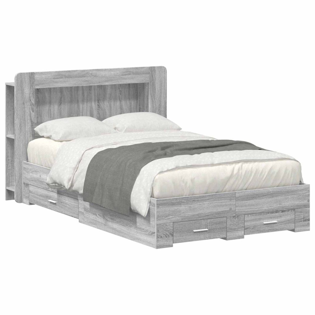 Sänkykehys varastolla päätyllä Harmaa Sonoma 4FT Small Double