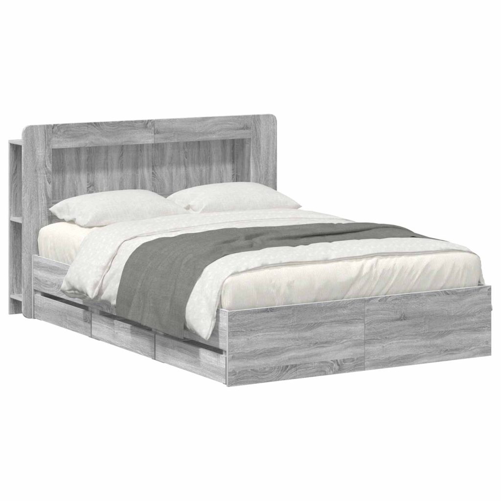 Sänkykehys varastolla Harmaa Sonoma 5FT King Size Tekninen puu