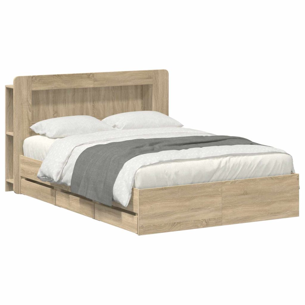 Sänkykehys varastolla Sonoma-tammi 5FT King Size Tekninen puu