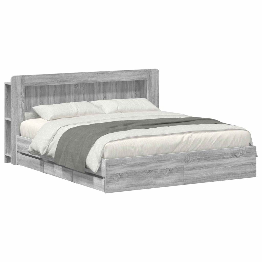 Sänkykehys varastolla Harmaa Sonoma 6FT Super King Size