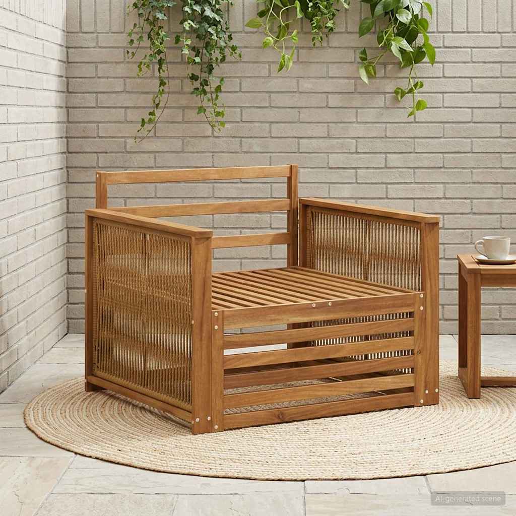 Ulkotilan keskisohva Luonnollinen