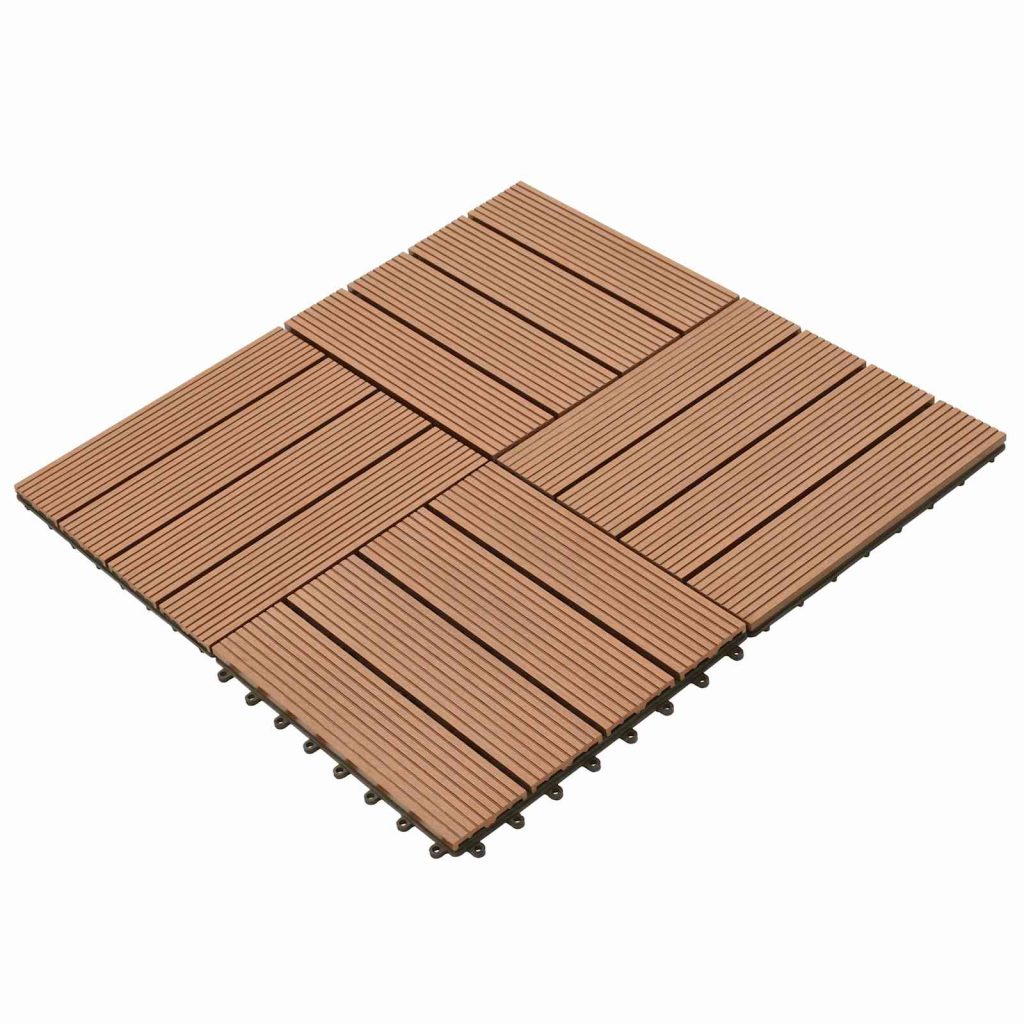 Laudat 22 pcs Ruskea 30 x 30 cm WPC