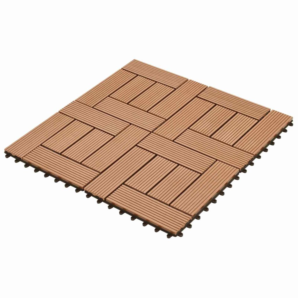 Laudat 22 pcs Ruskea 30 x 30 cm WPC