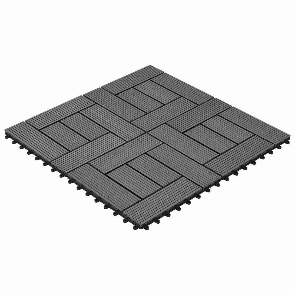 Laudat 22 pcs Harmaa 30 x 30 cm WPC