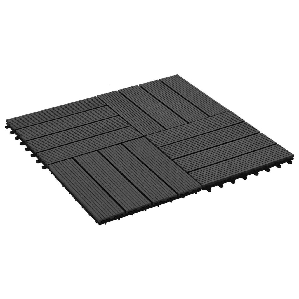 Laudat 22 pcs Musta 30 x 30 cm WPC