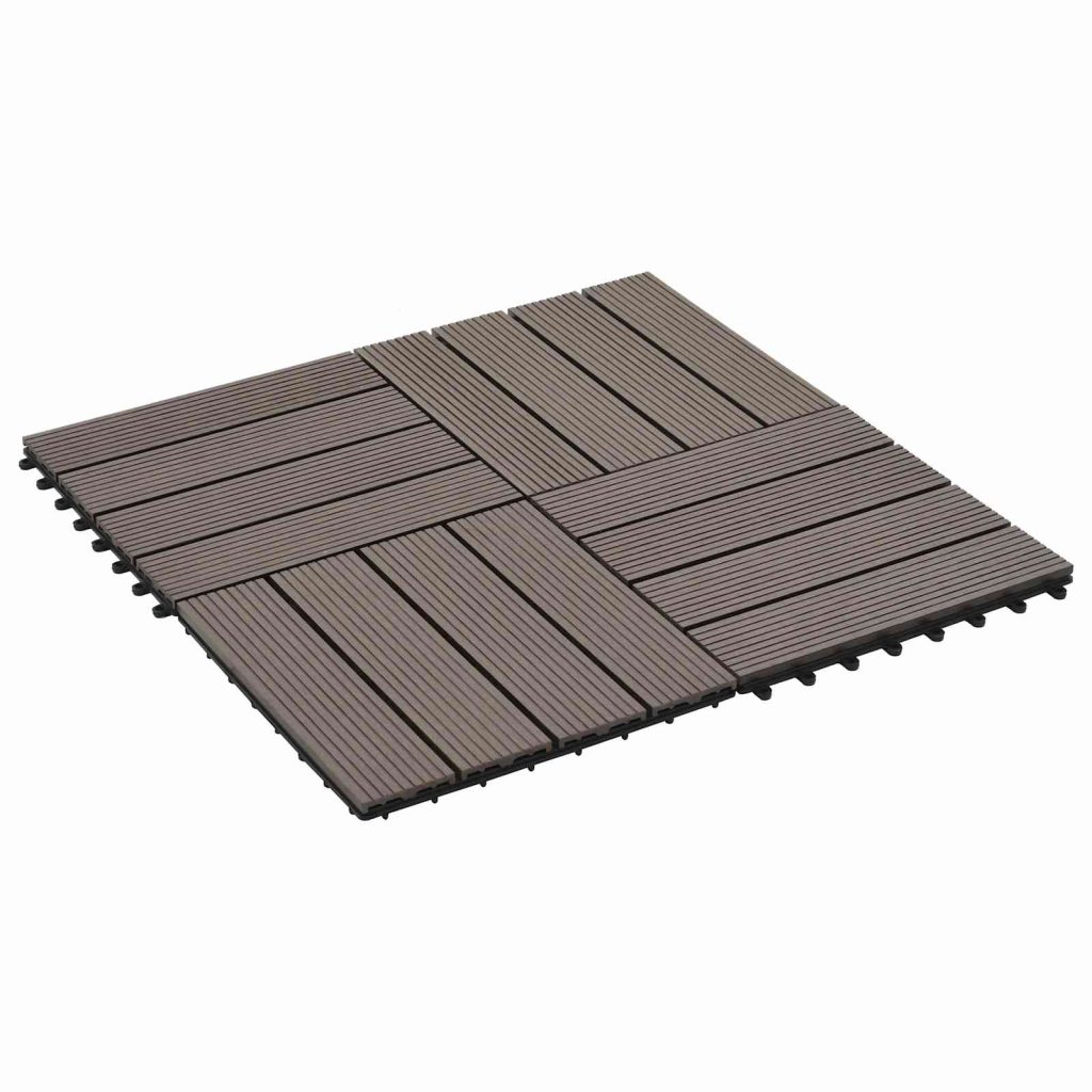 Laudat 22 pcs Tumma ruskea 30 x 30 cm WPC