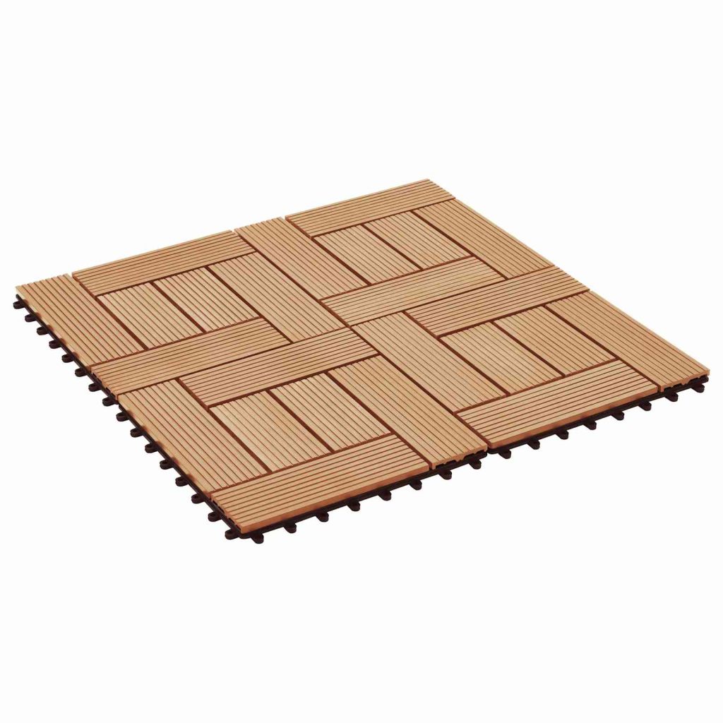 Laudat 22 pcs Tiikki 30 x 30 cm WPC
