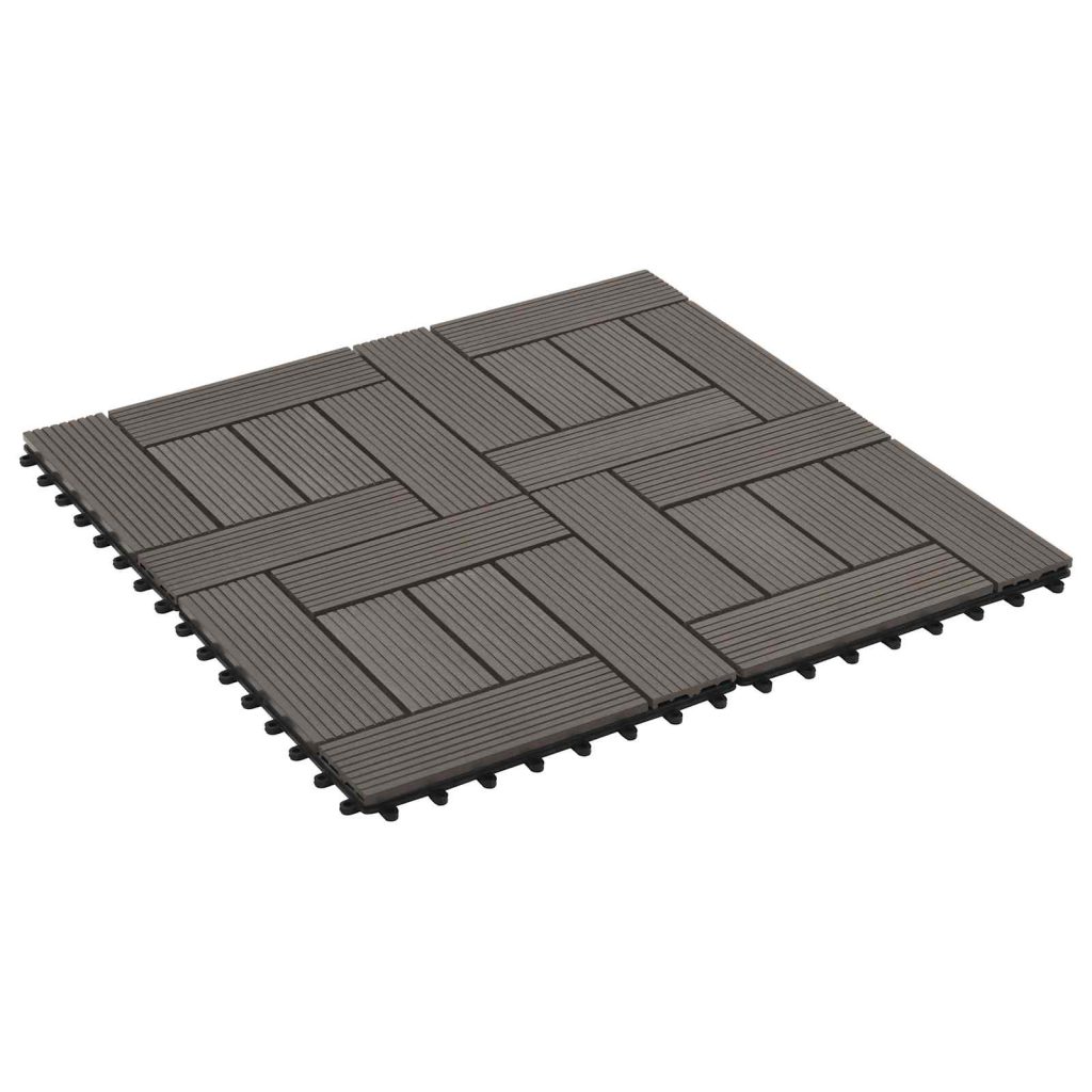 Laudat 22 pcs Tumma ruskea 30 x 30 cm WPC