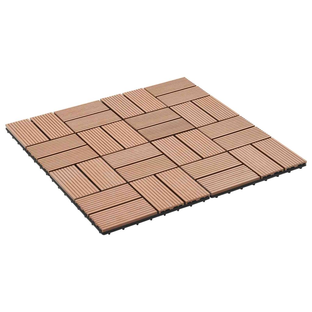 Laudat 22 pcs Ruskea 30 x 30 cm WPC