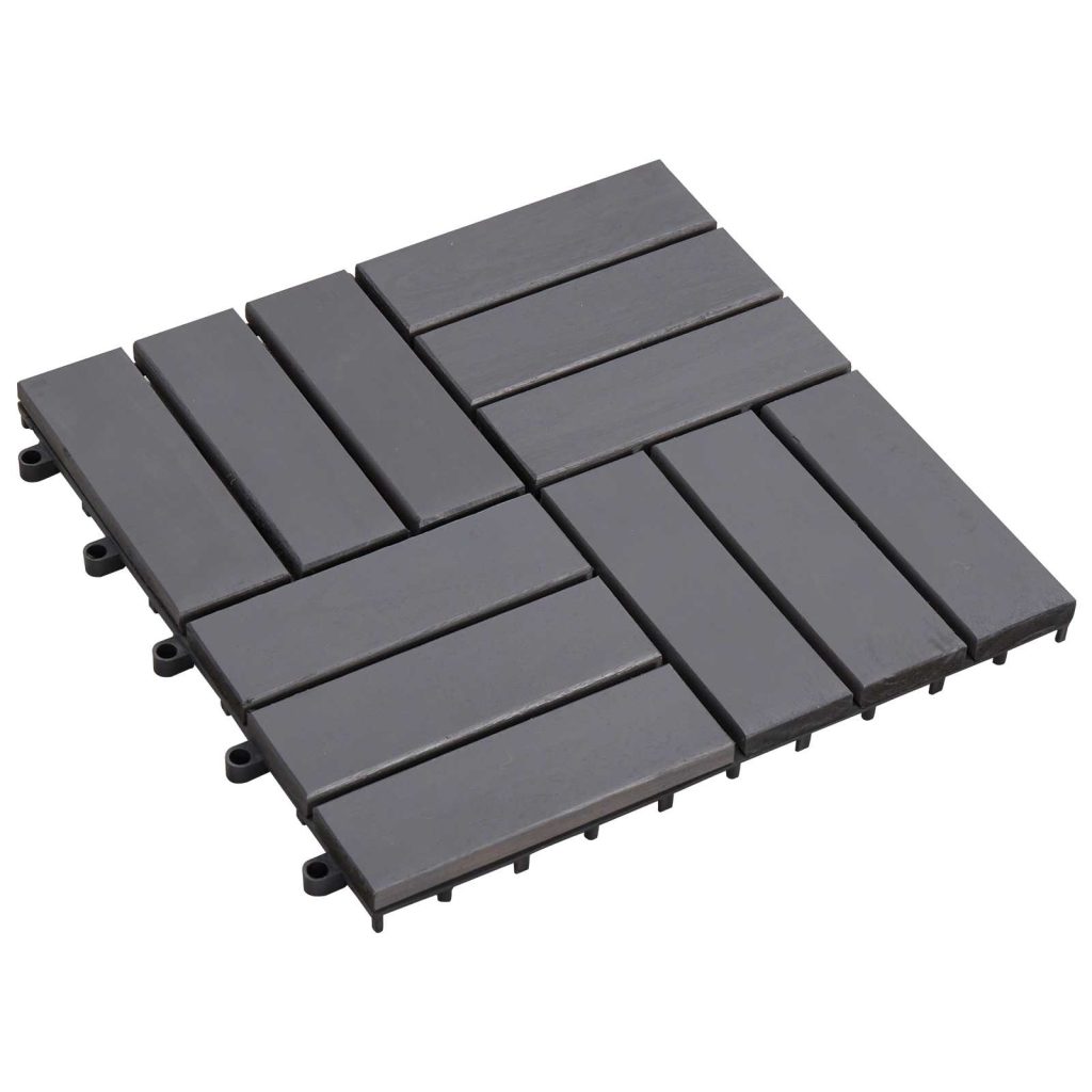 Laudat 20 pcs Harmaa 30 x 30 cm Akasiapuu