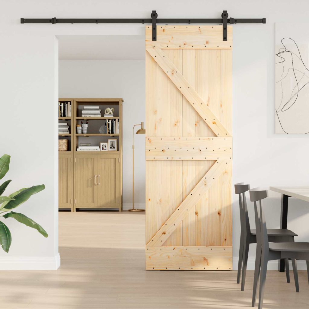 Liukuovi NARVIK Luonnollinen ja musta 70 x 210 cm (213,5 cm)