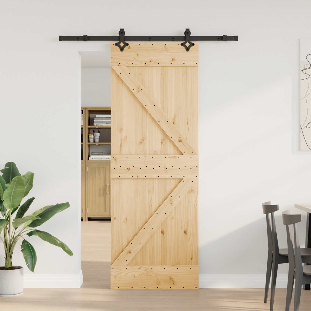 Liukuovi NARVIK Luonnollinen ja musta 70 x 210 cm (152,5 cm)