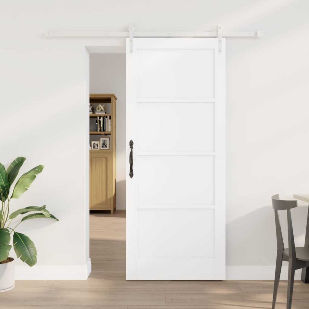 Liukuovi ORKDAL valkoinen 83 x 202 cm Täysi mänty