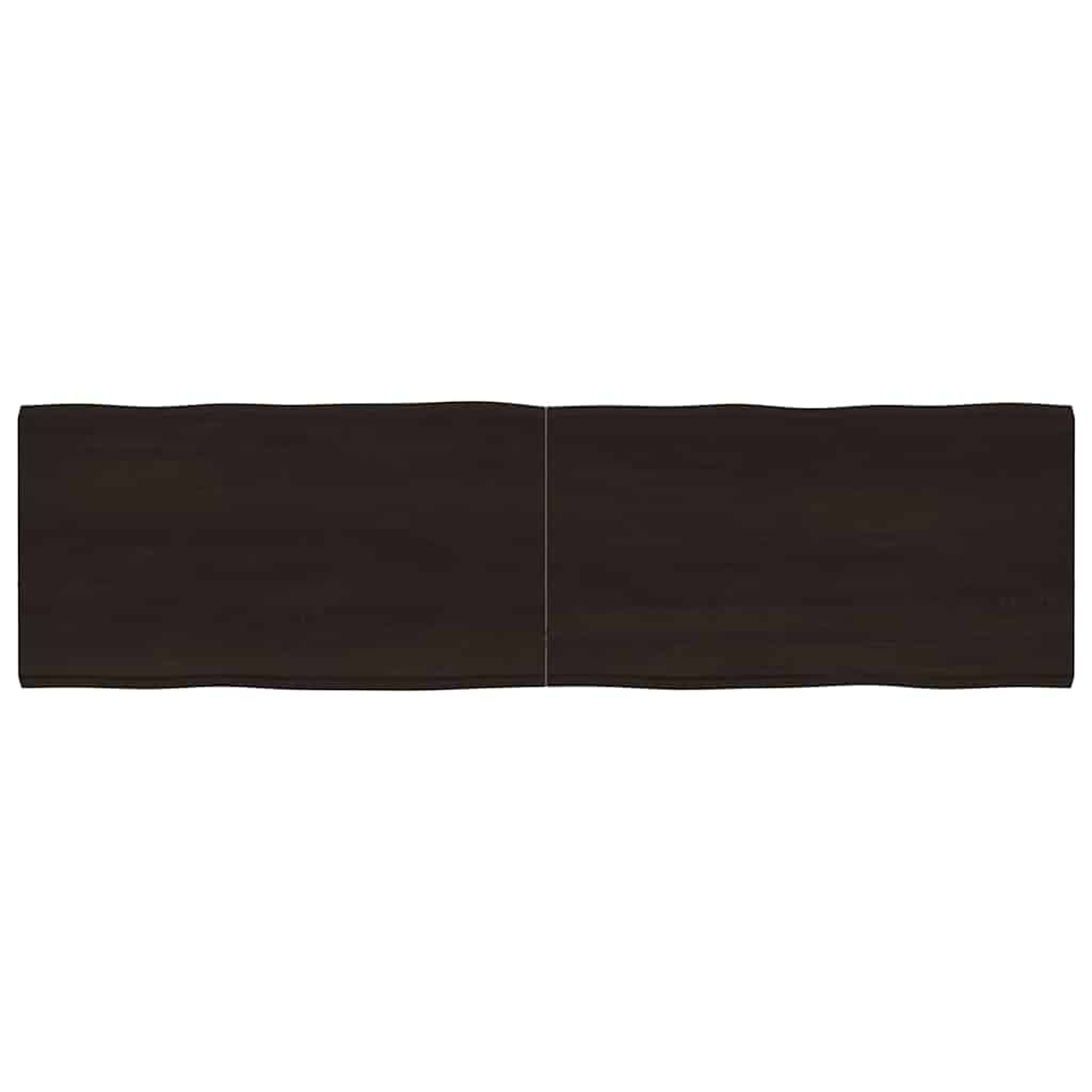 Pöytälevy ruskea 180x50x(2-4)cm käsitelty täystammi elävä reuna