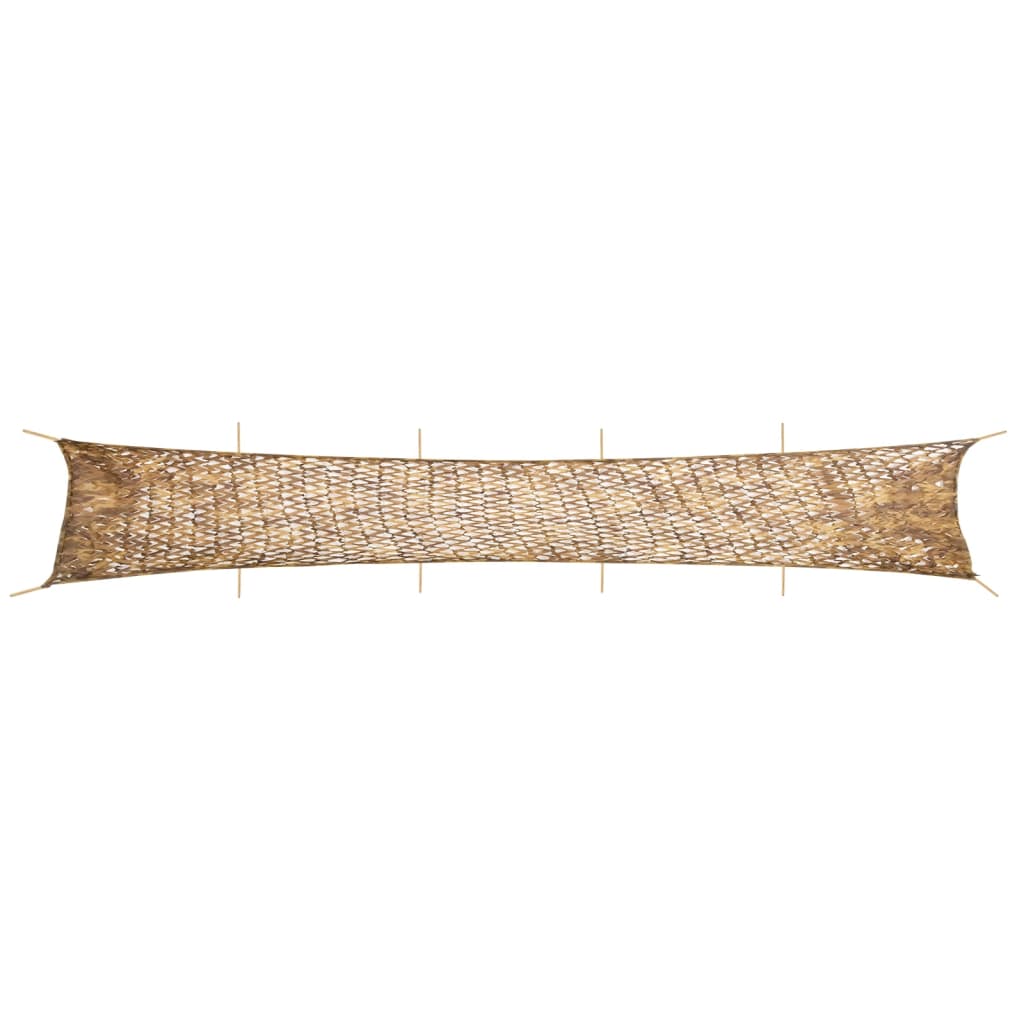 Naamiointiverkko säilytyspussilla 1038x137 cm hiekka
