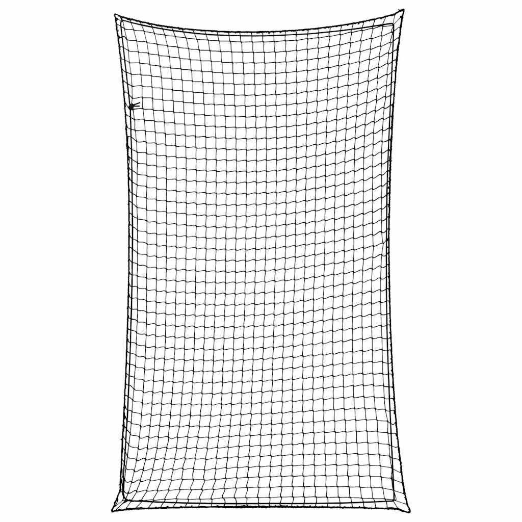 Perävaunun verkko joustavalla köydellä musta 2,1x1,25 m PP