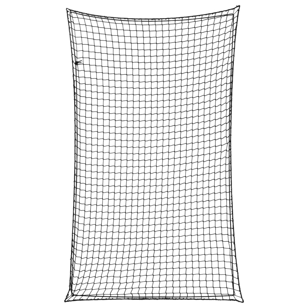 Perävaunun verkko joustavalla köydellä musta 2,5x1,5 m PP