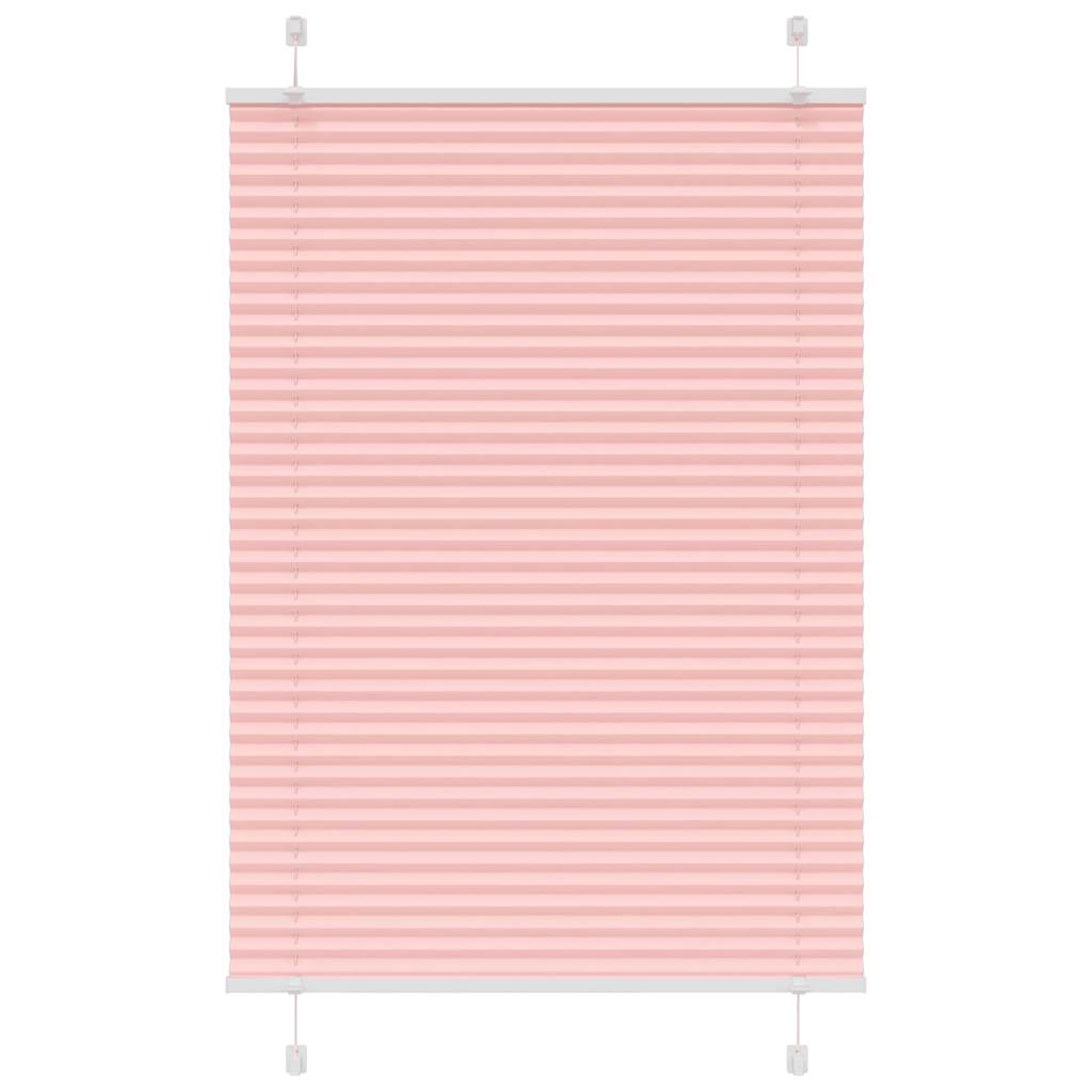 Pliseerattu kaihdin, pinkki, 95x100 cm, kangas, leveys 94,4 cm, polyesteri