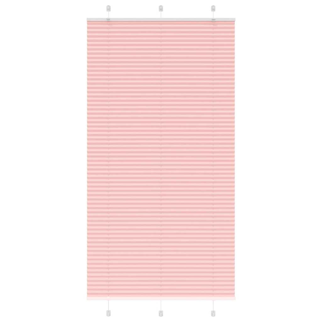 Pliseerattu kaihdin, pinkki, 110x200 cm, kangas, leveys 109,4 cm, polyesteri