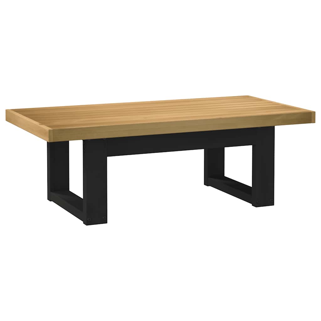 Sohvapöytä NOAIN U-muotoiset jalat 120x60x40 cm massiivipuu mänty