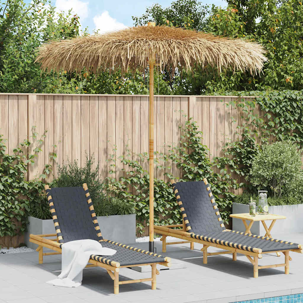 Tiki-varjo banaaninlehden katoksella 240 cm bambu