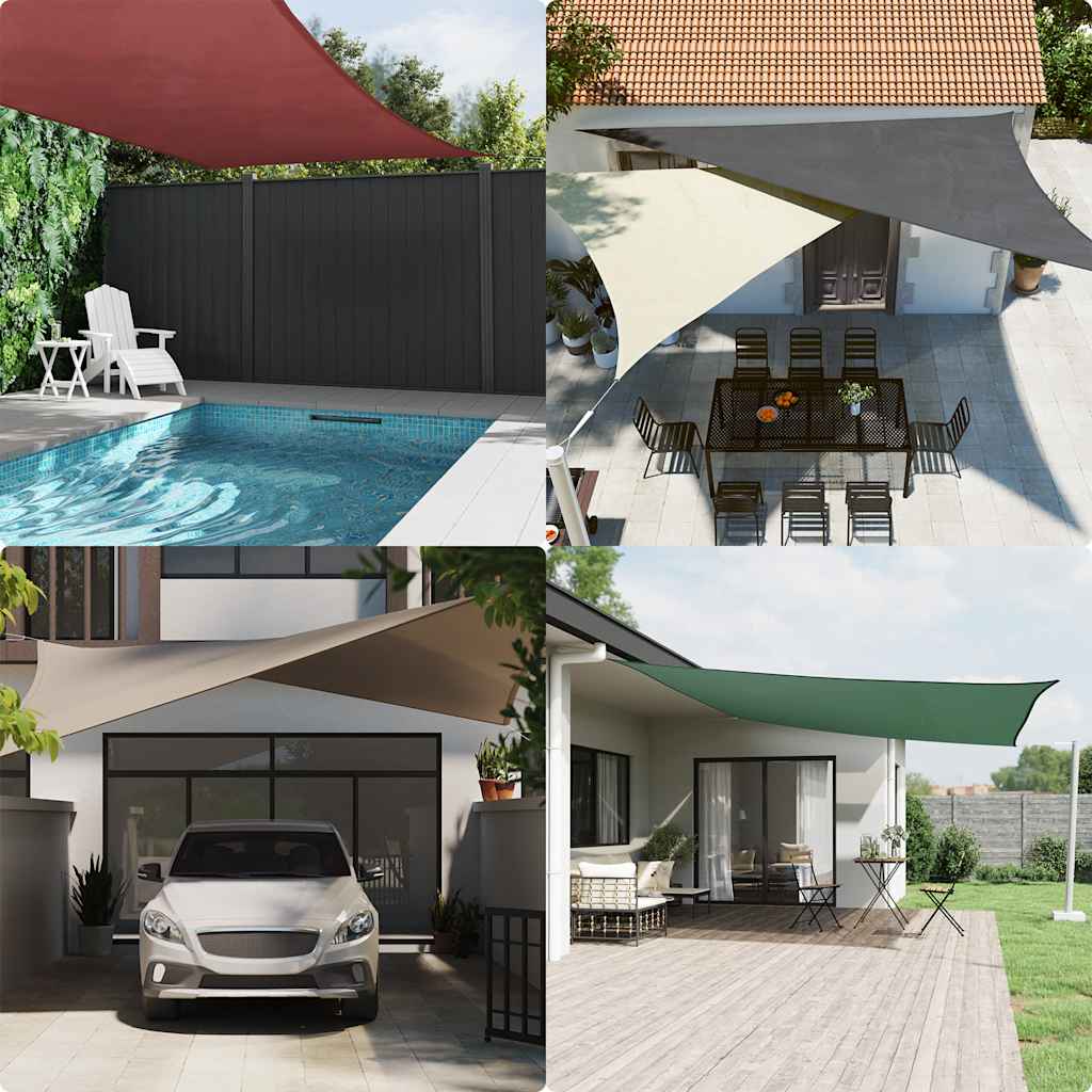 Aurinkoverho purje ruskea 7x5x5 m 100% polyesteri Oxford
