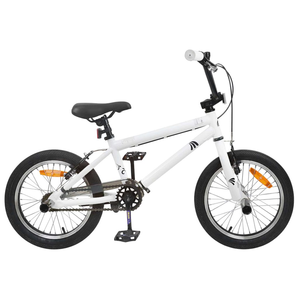 BMX Pyörä 20 Tuumaa yli 9-vuotiaille valkoinen