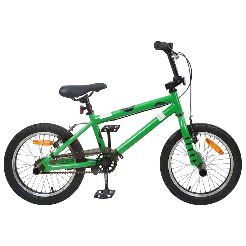 BMX Pyörä 16 Tuumaa 5-8 vuotta Vihreä