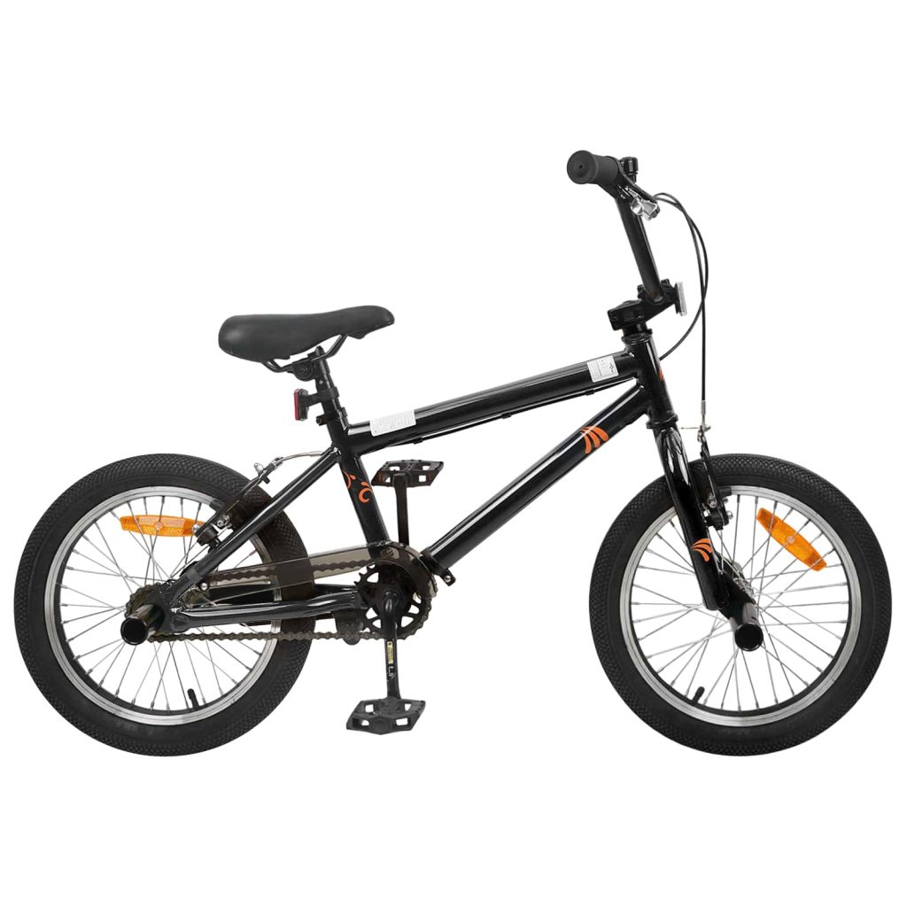 BMX Pyörä 18 Tuumaa suositeltu ikä 7-10 vuotta Musta