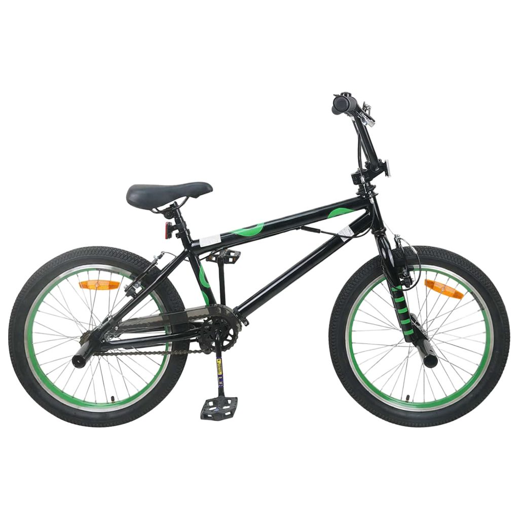 BMX Pyörä 20 Tuumaa yli 9-vuotiaille Musta