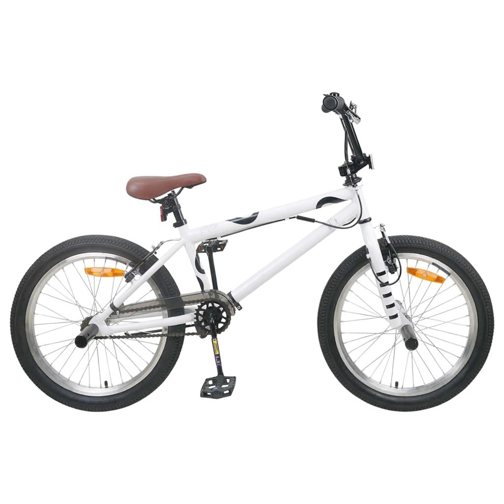 BMX Pyörä 20 Tuumaa yli 9-vuotiaille valkoinen