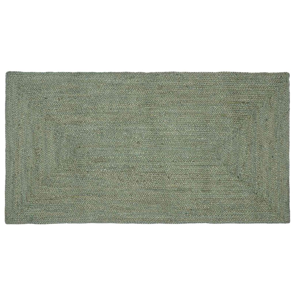 Alue matot Suorakaide Oliivinvihreä 60 x 110 cm Juutti