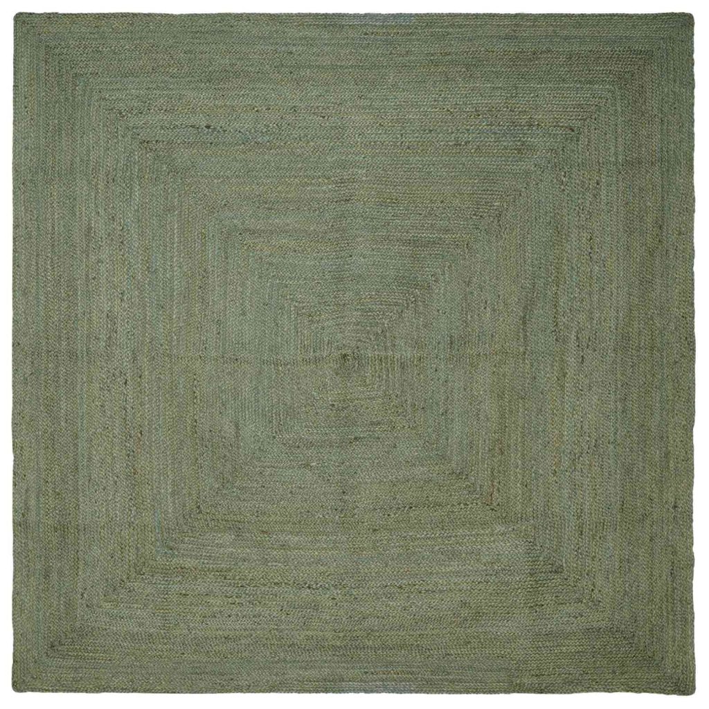 Alue matot Neliö Oliivinvihreä 240 x 240 cm Juutti