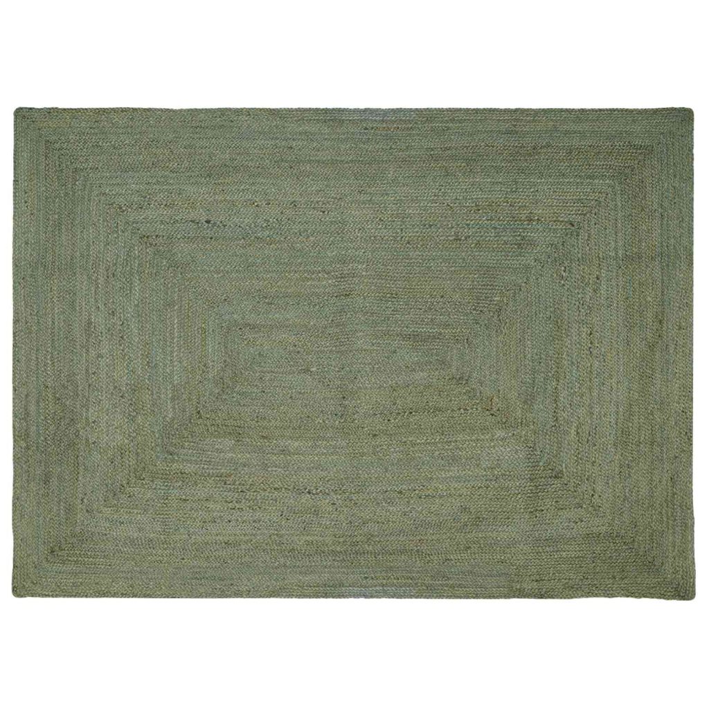 Alue matot Suorakaide Oliivinvihreä 240 x 340 cm Juutti
