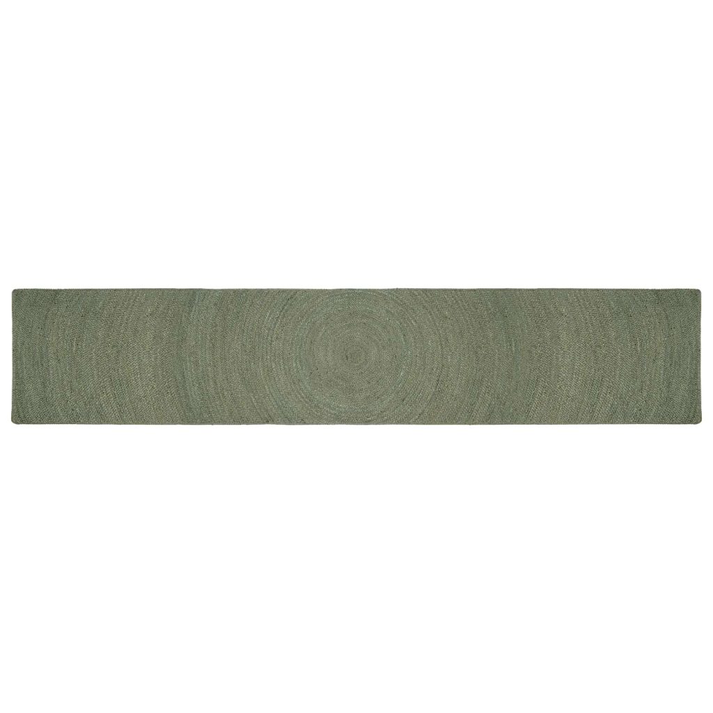 Alue matot Oliivinvihreä 60 x 400 cm Juutti