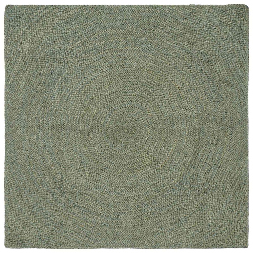 Alue matot Oliivinvihreä 120 x 120 cm Juutti