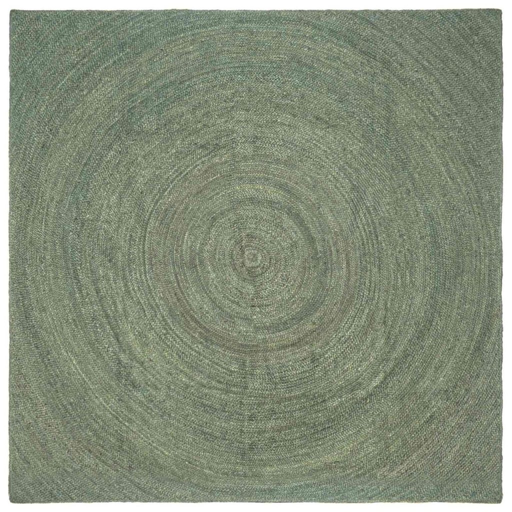 Alue matot Oliivinvihreä 240 x 240 cm Juutti