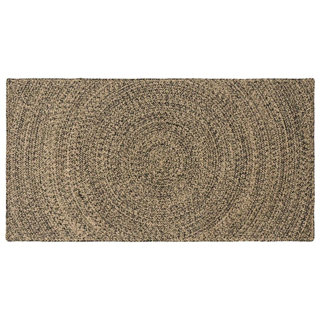 Alue matot Luonnollinen ja musta 60 x 110 cm Juutti
