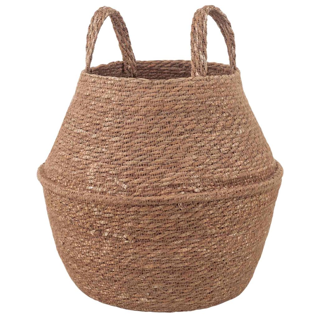 Kasviruukku kahvoilla Luonnollinen Ø 22 x 20 cm 100% Meriheinä