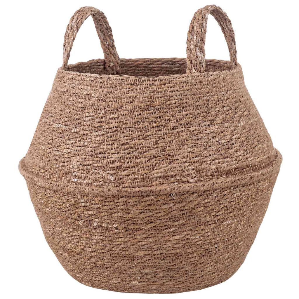 Kasviruukku kahvoilla Luonnollinen Ø 32 x 32 cm 100% Meriheinä