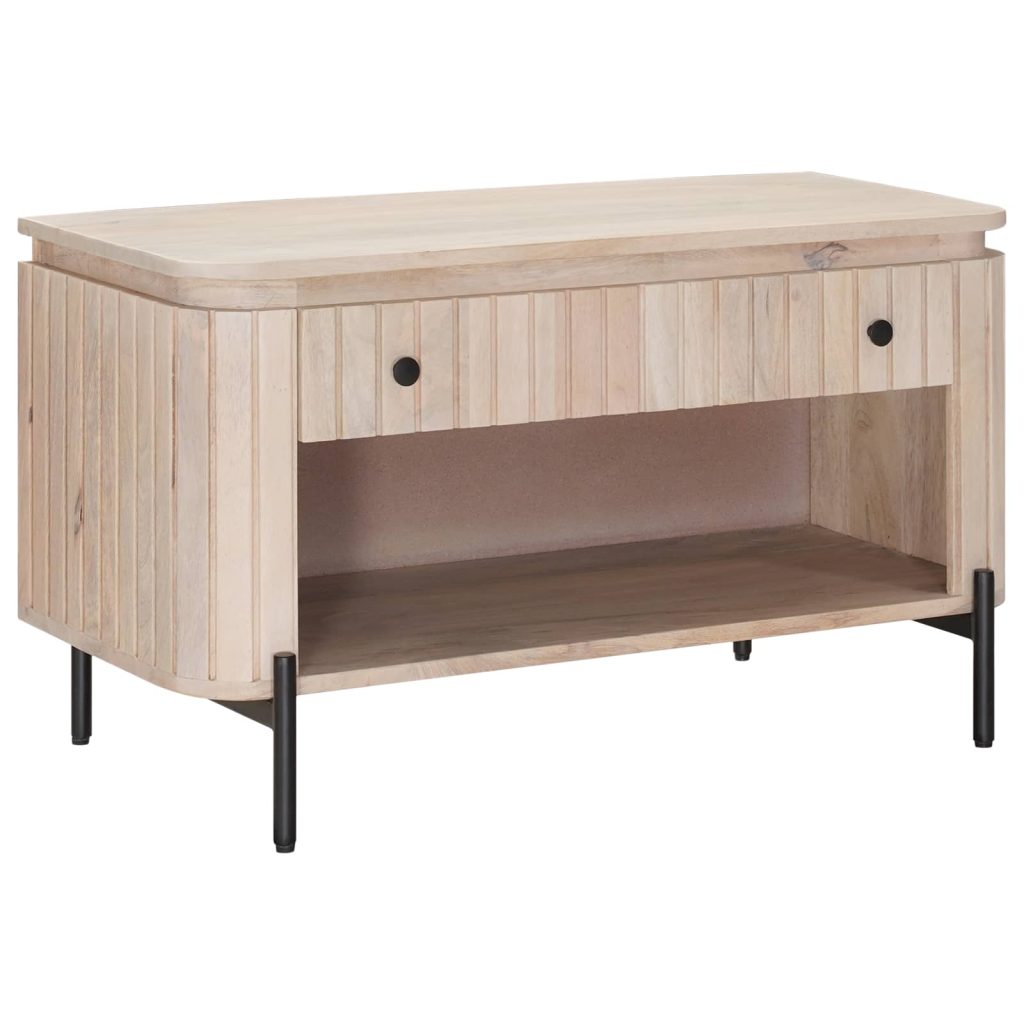 Kenkäpenkki laatikon kanssa hyllyllä 85 x 37 x 48 cm