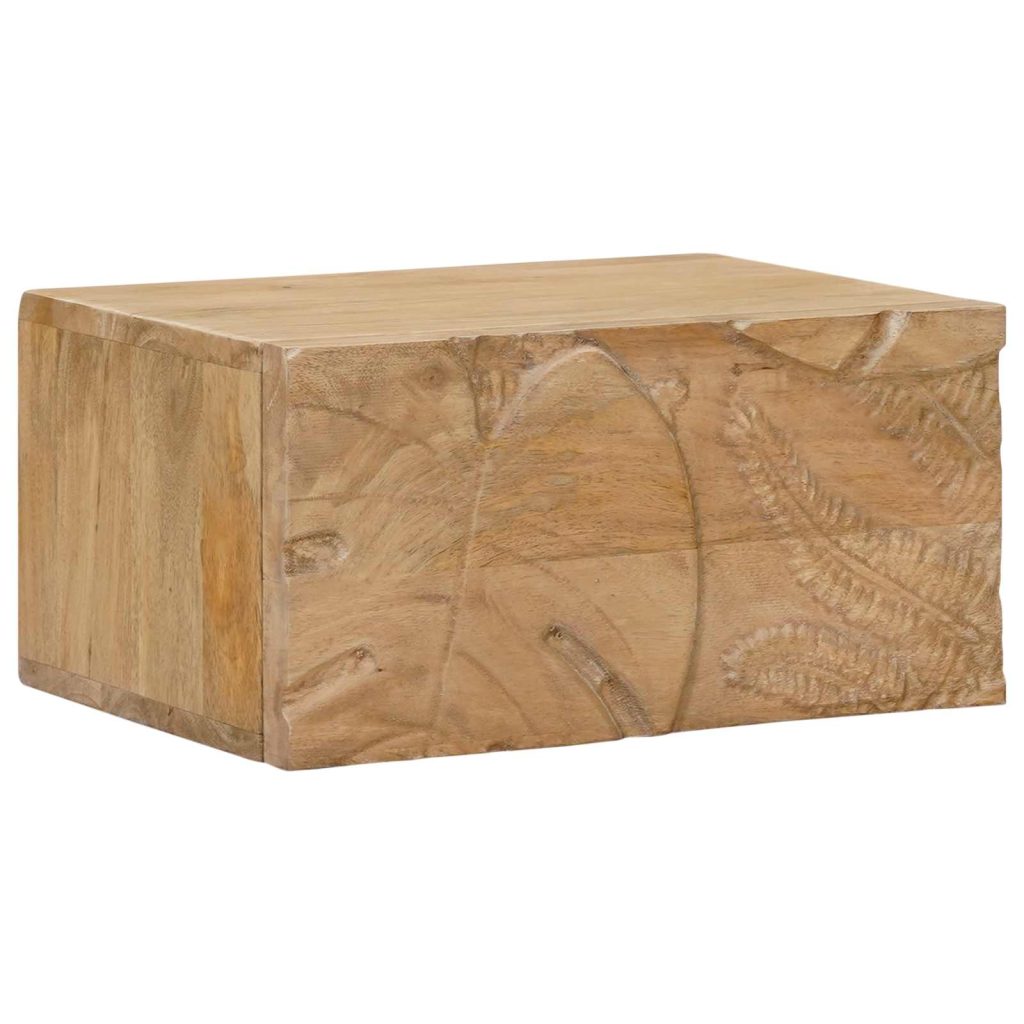 Käsintehty Yöpöytäkaappi Teak ruskea 40 x 30 x 20 cm