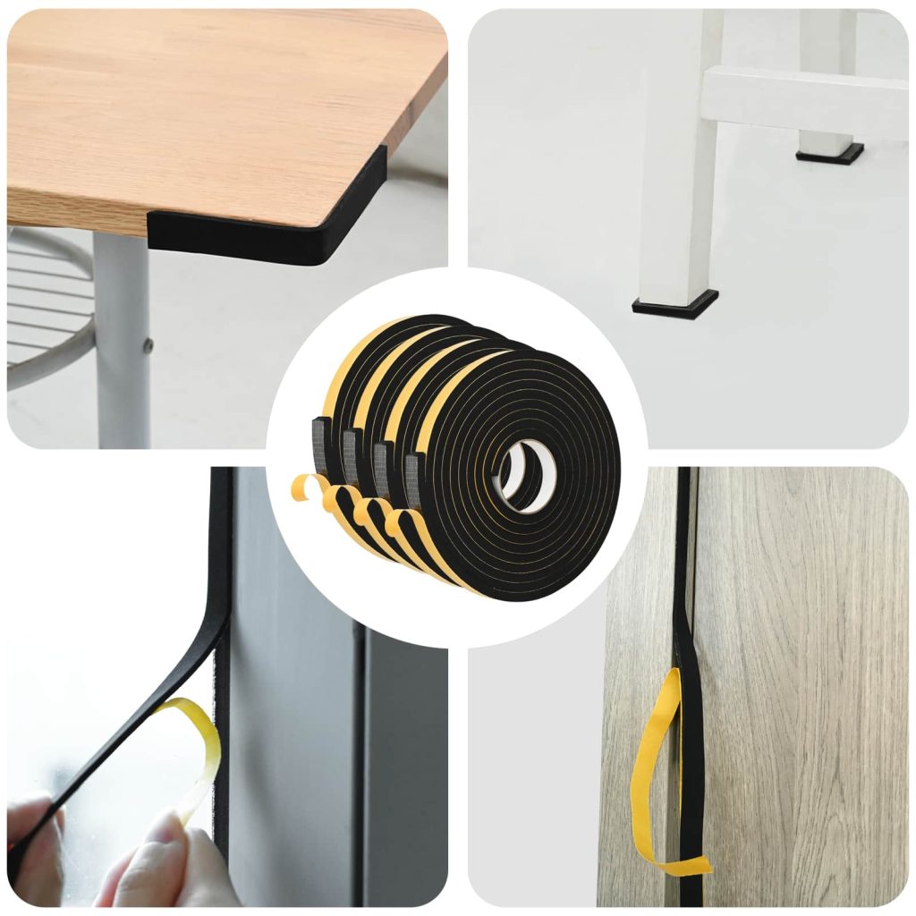 Itsekiinnittyvä vaahtoteippi 4 pcs Musta 20mm x 5m CR-vahto