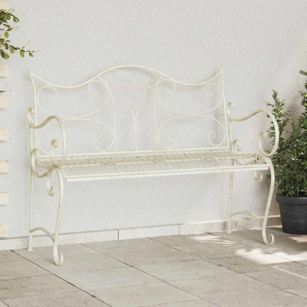 Puutarhapenkki 2-Istumapaikkojen määrä 114 x 56,5 x 90 cm Teräs