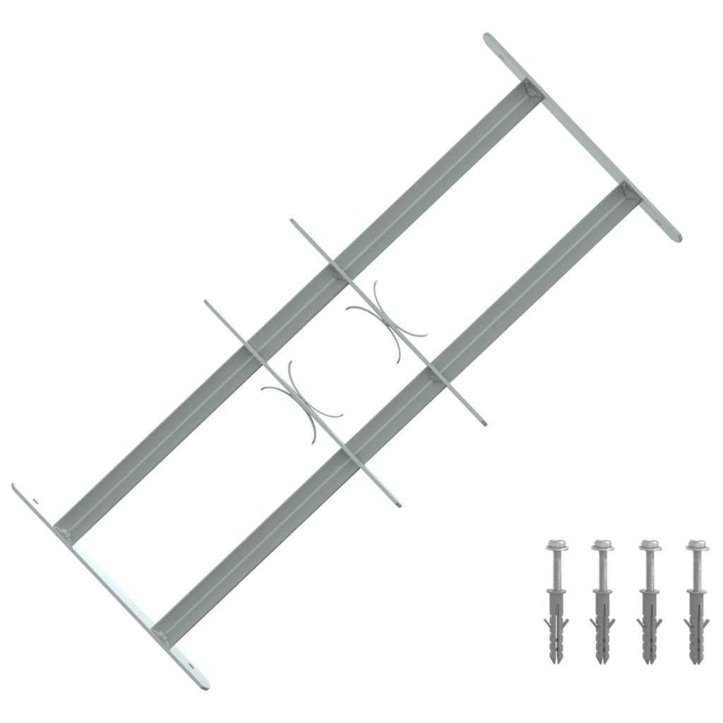 Ik windowin turva-aita kahdella poikkitangolla 3 pcs 430-740 mm