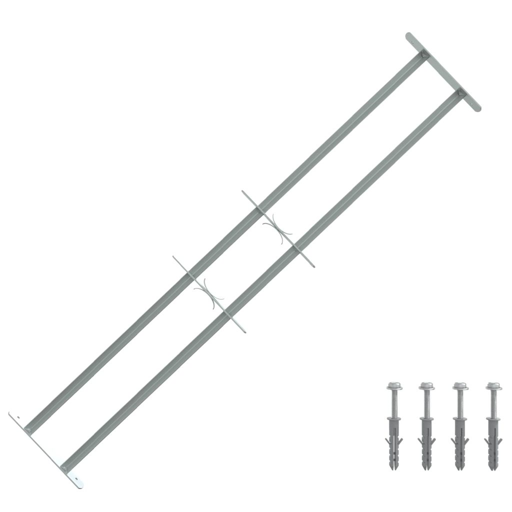 Ik windowin turva-aita kahdella poikkitangolla 3 pcs