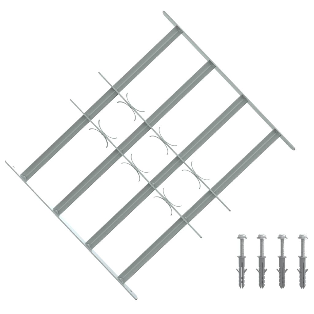 Turvaverkko ikkunoille, jossa on 4 poikkipalkkia 3 pcs