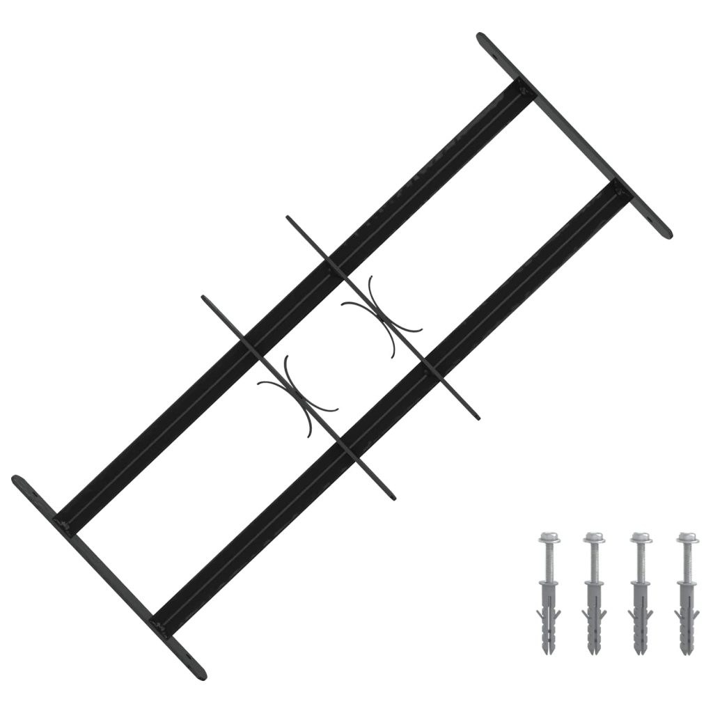 Ik windowin turva-aita kahdella poikkitangolla 3 pcs 43-74 cm